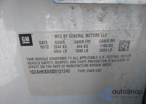 2013 Cadillac Ats Luxury from USA, damaged, VIN 1G6AH5SX8D0131349